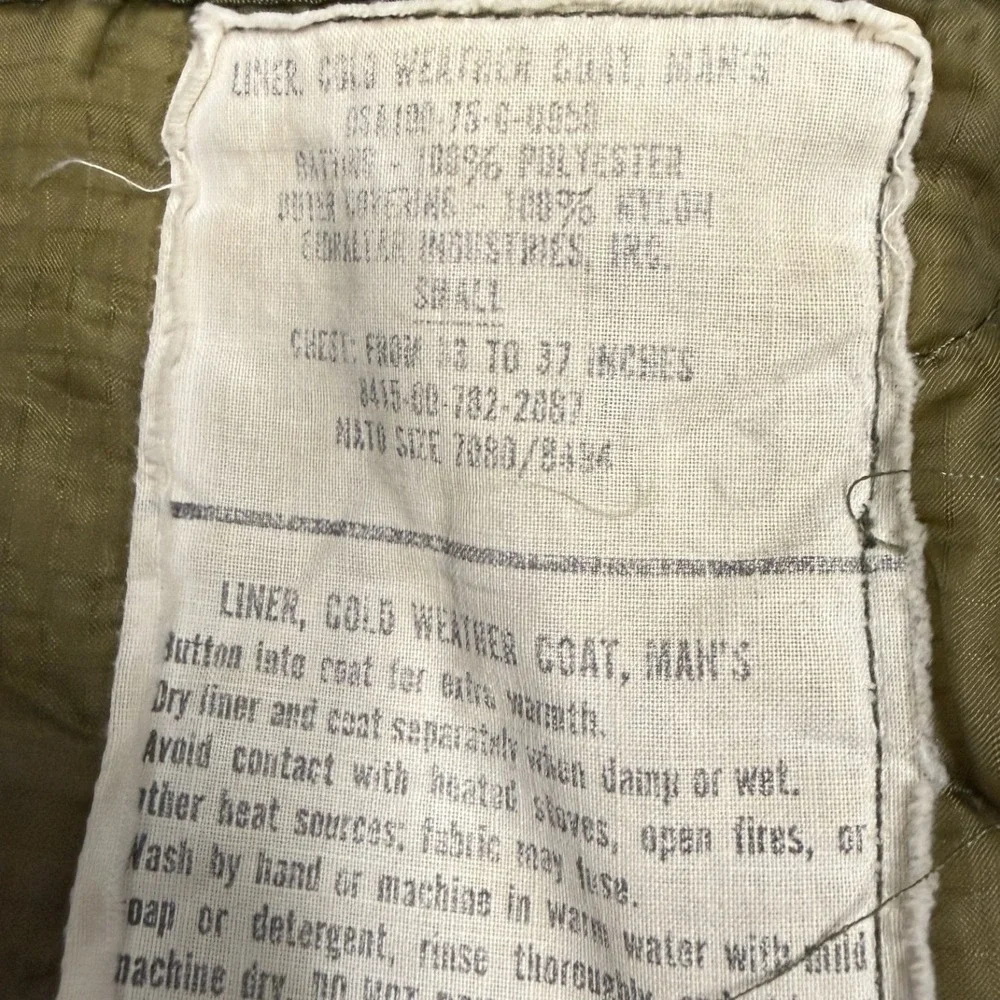 Military M-65 Field Jacket Mens Medium Green Fair US Air Force Childers Patches